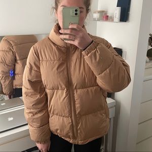 Forever 21 Tan Puffer Jacket